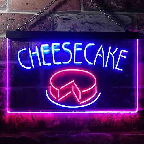 Bakery Cheesecake Dual LED Neon Light Sign